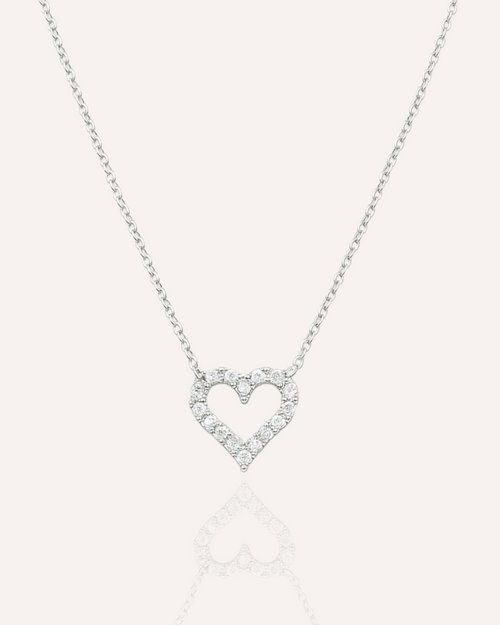 Eternal Spark Heart Necklace