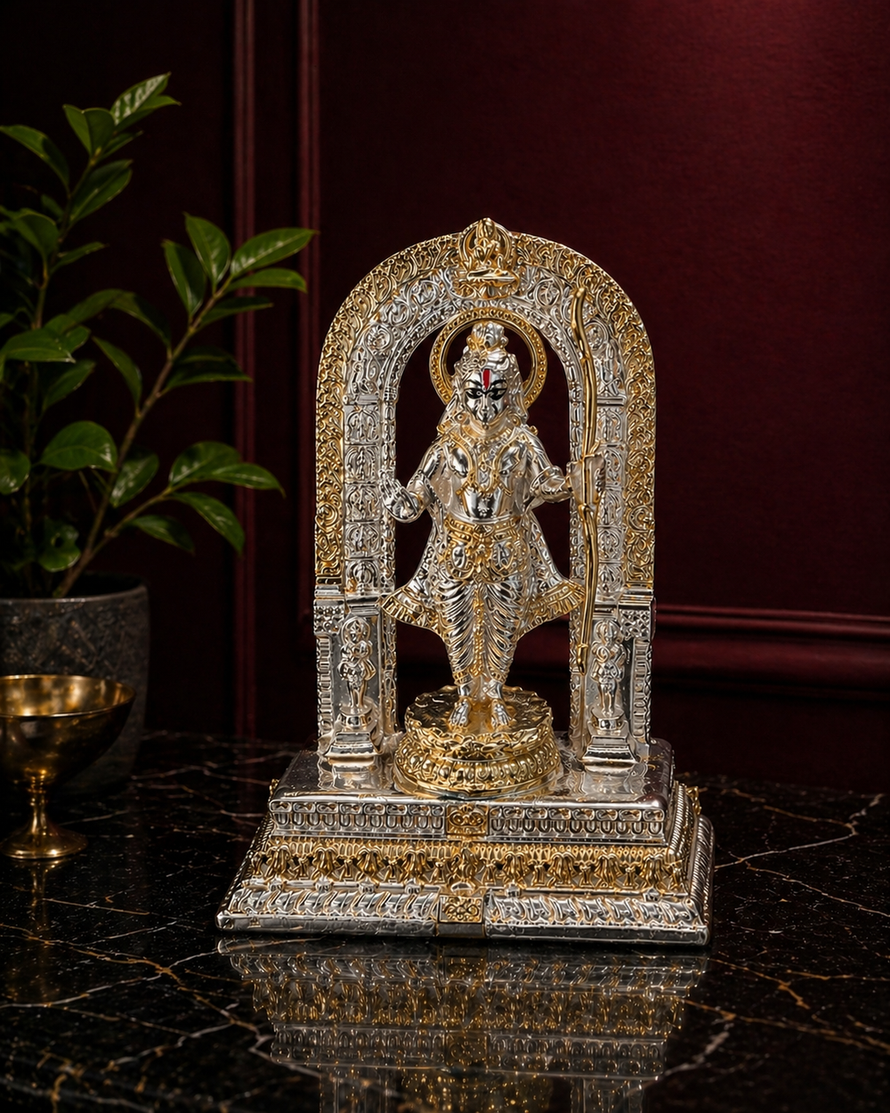 Silver and Gold Plated RamLalla