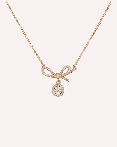 Rose Bow Elegance Necklace