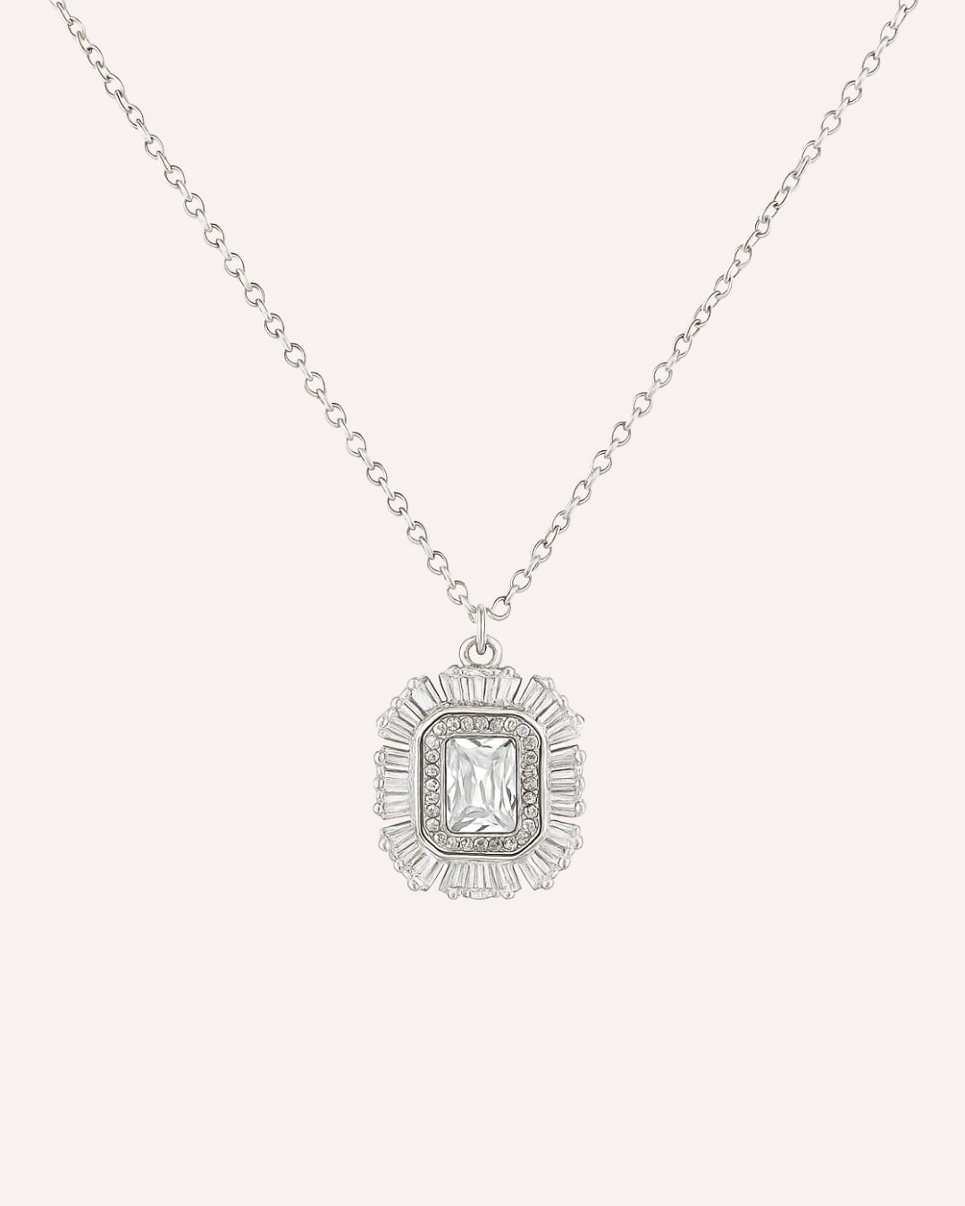 Silver Aurora Radiance Necklace