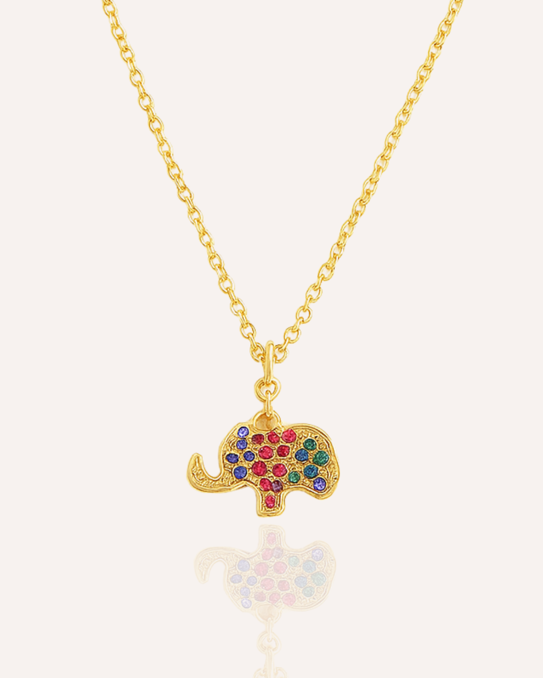 Royal Elephant Charm Necklace