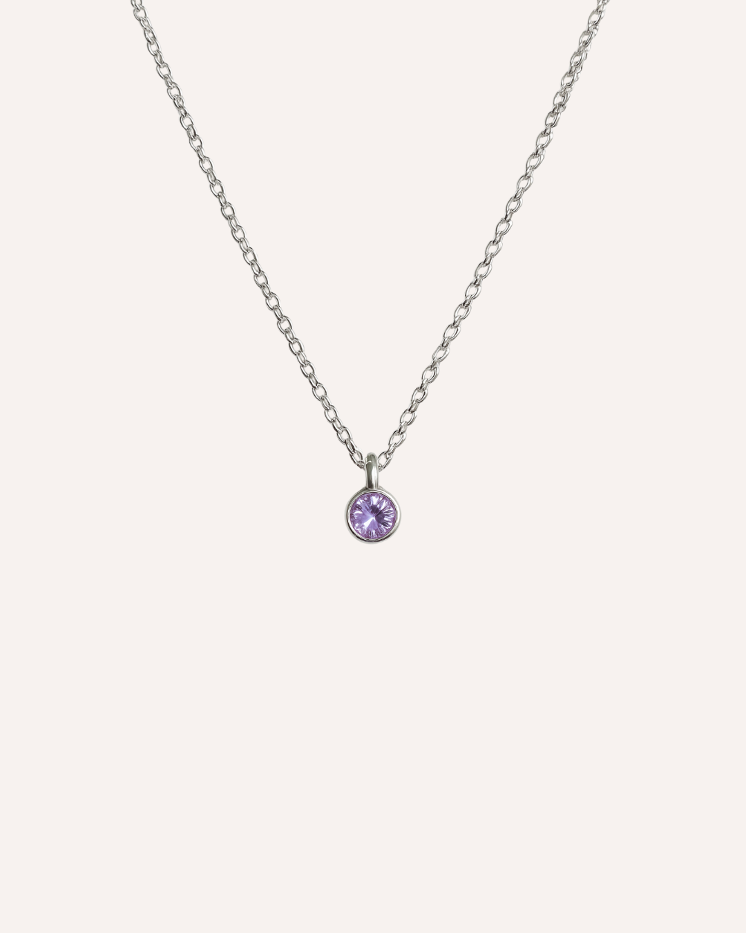 Blue Solitaire Necklace