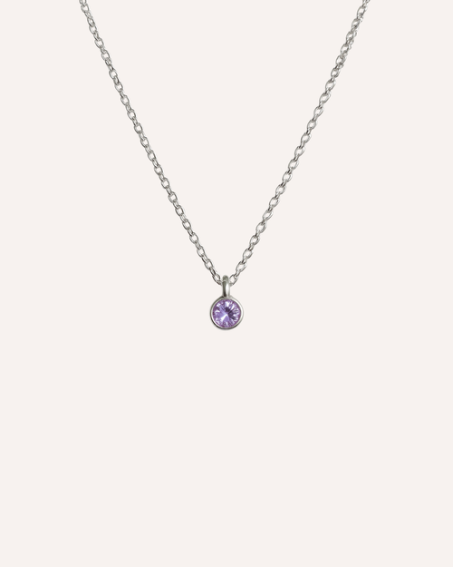 Blue Solitaire Necklace