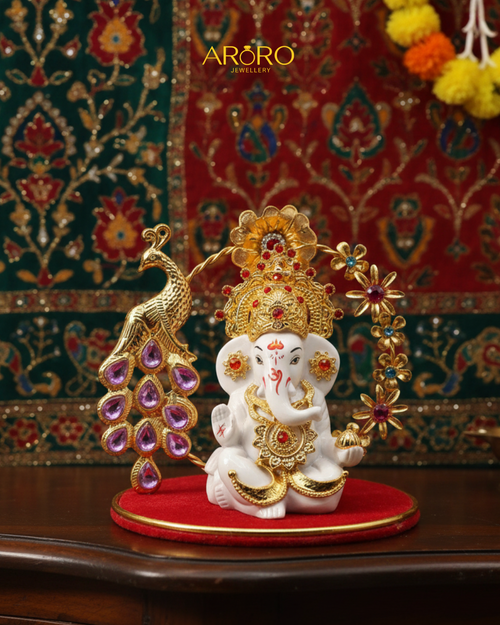 Shri Ganesh Ji - Gold Plated Idol