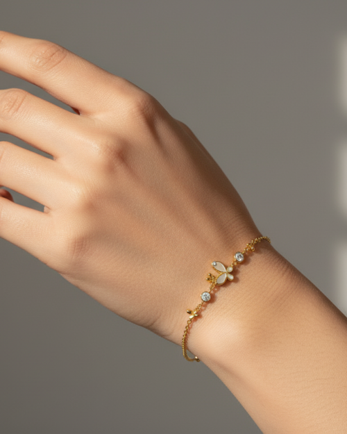 Golden Butterfly Bracelet