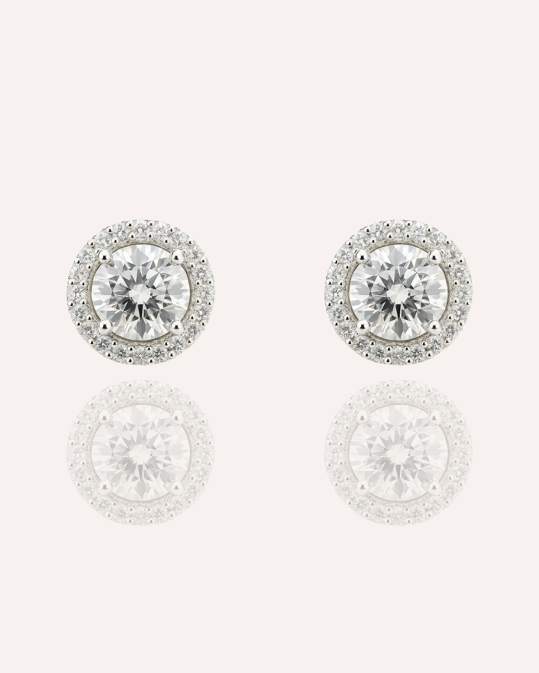 Halo Radiance Stud Earrings