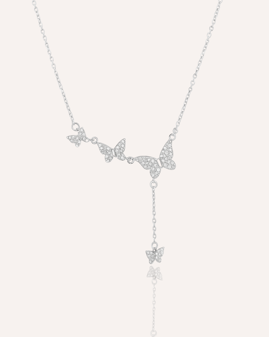 Dancing Butterflies Drop Necklace