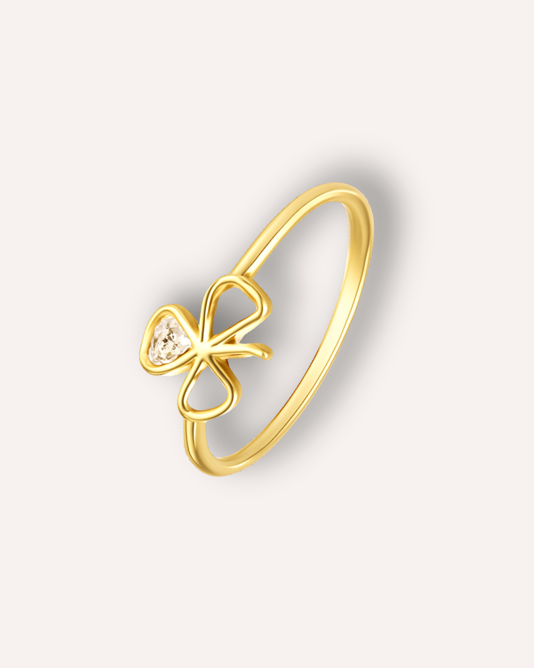 Gilded Bow Ring