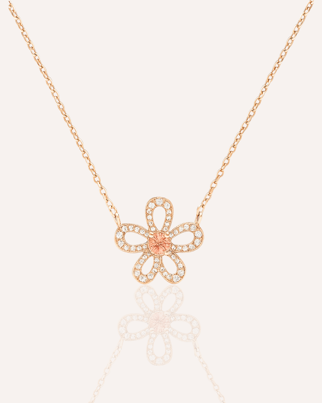 Rose Bloom Flower Necklace