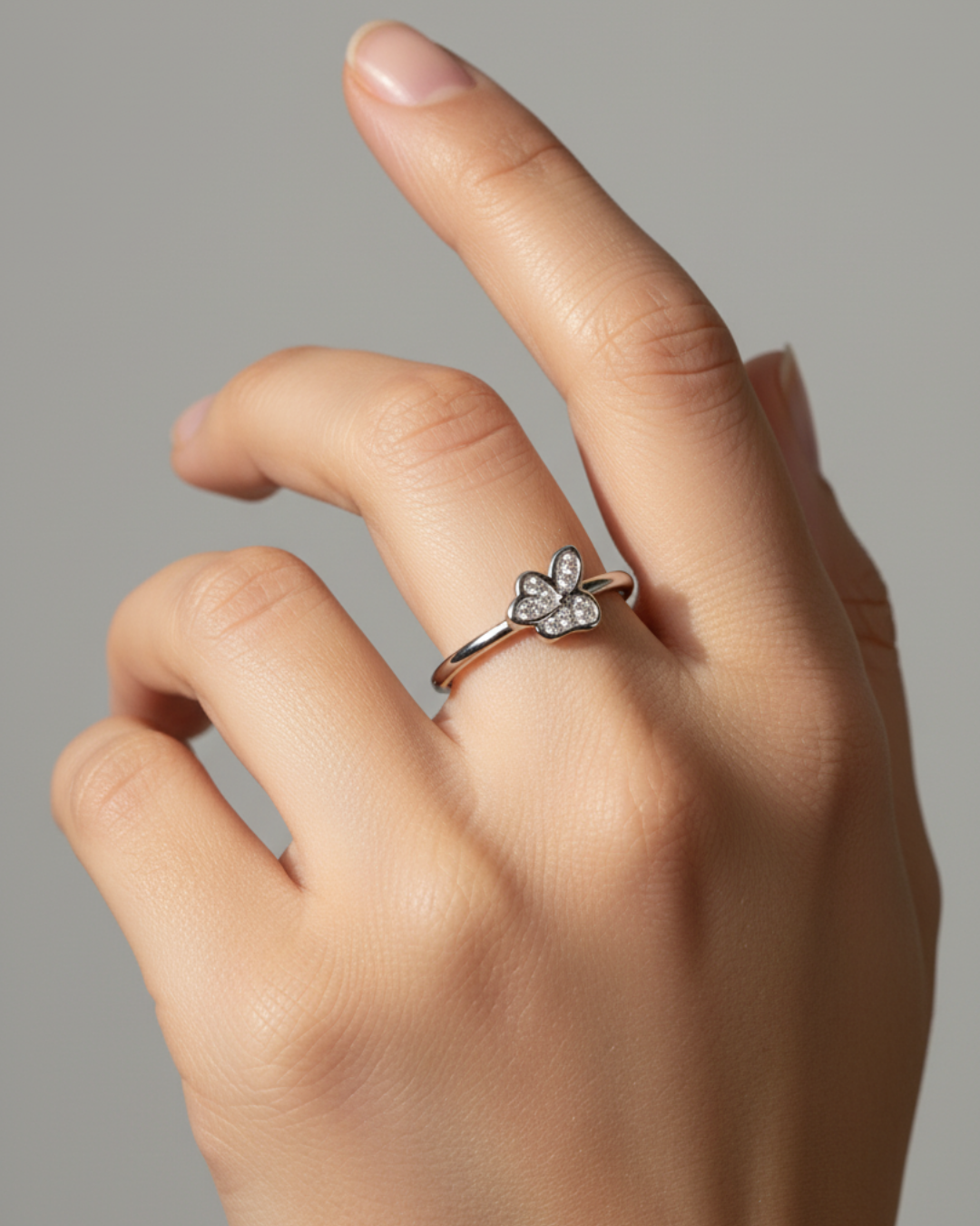 Luminous Butterfly Ring