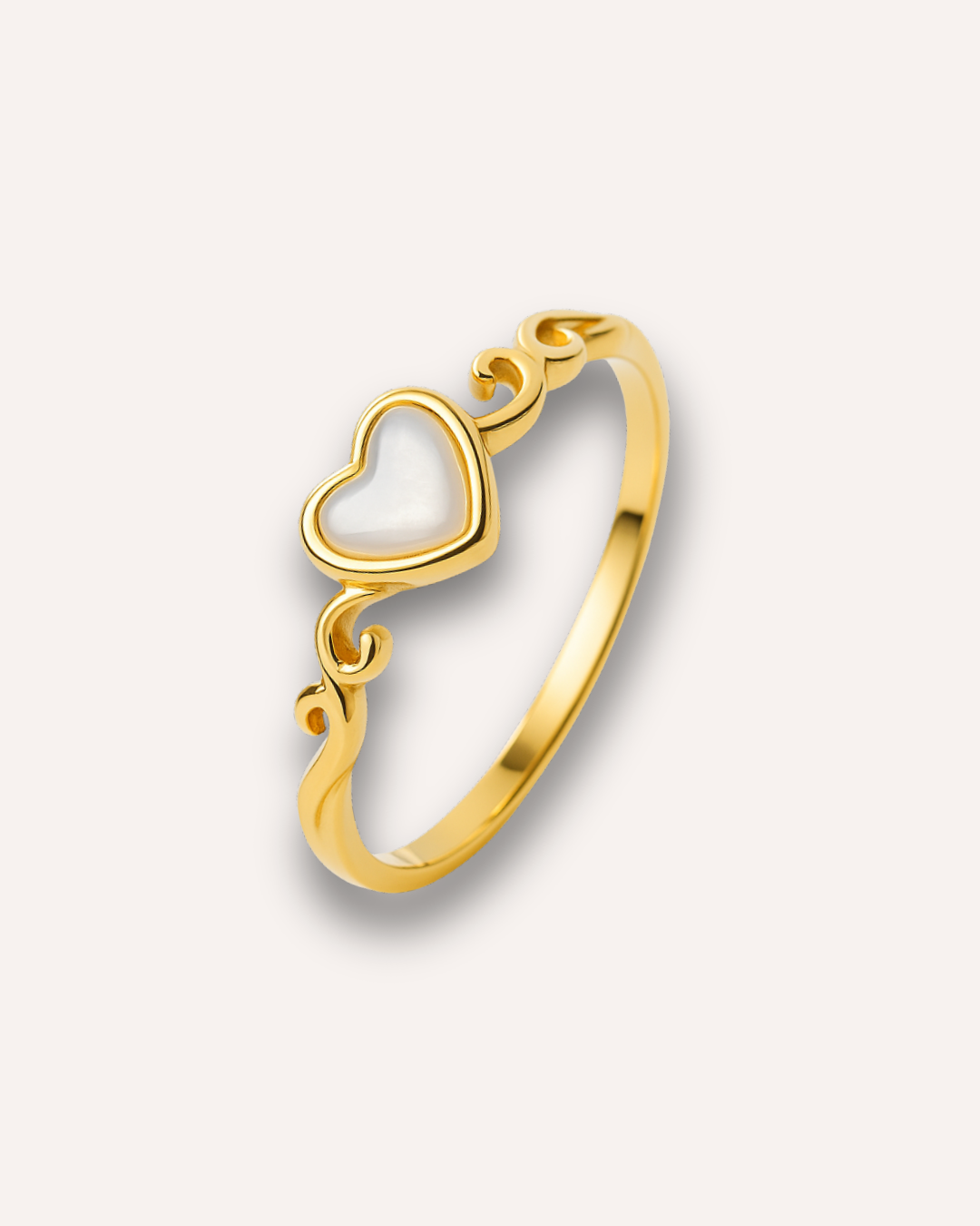 Golden Heart Promise Ring