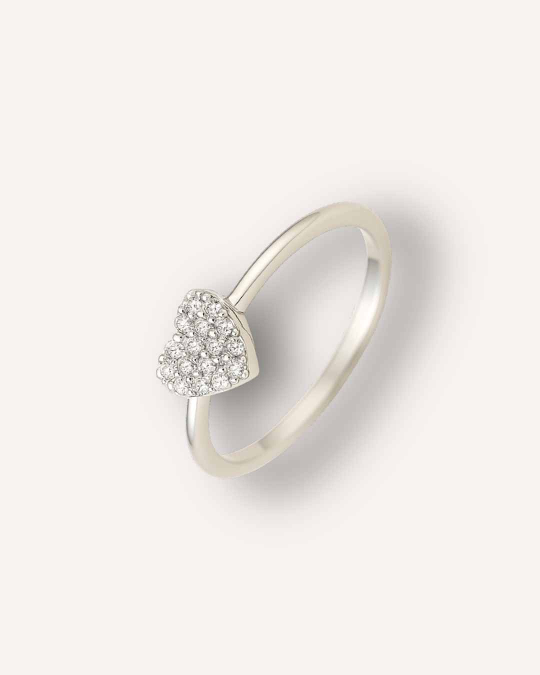 Pave Heart Ring