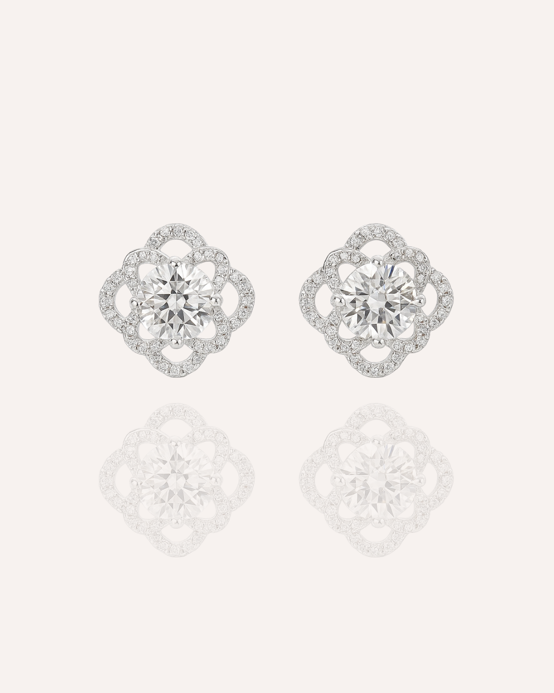 Clover Bloom Stud Earrings