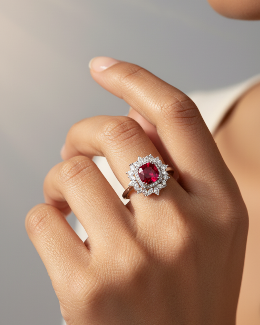 Ruby Cluster Ring
