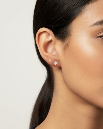 Starry Cluster Stud Earrings