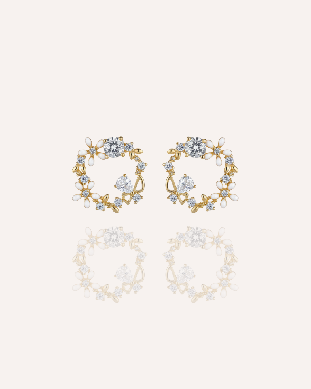 Floral Wreath Earrings