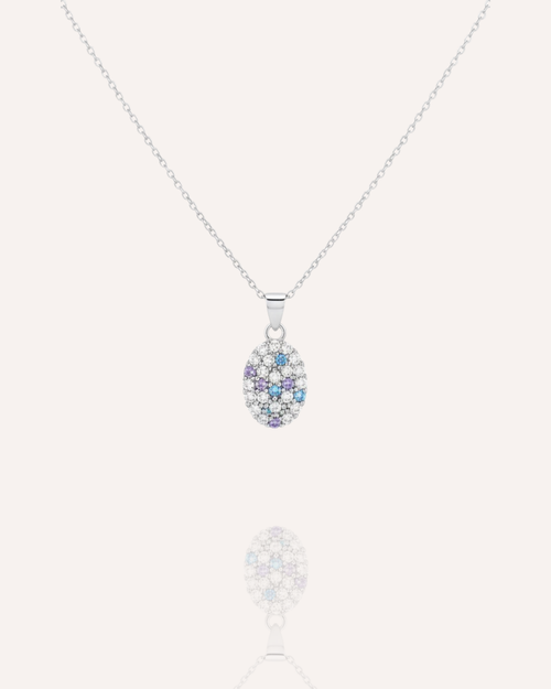 Pastel Pave Necklace