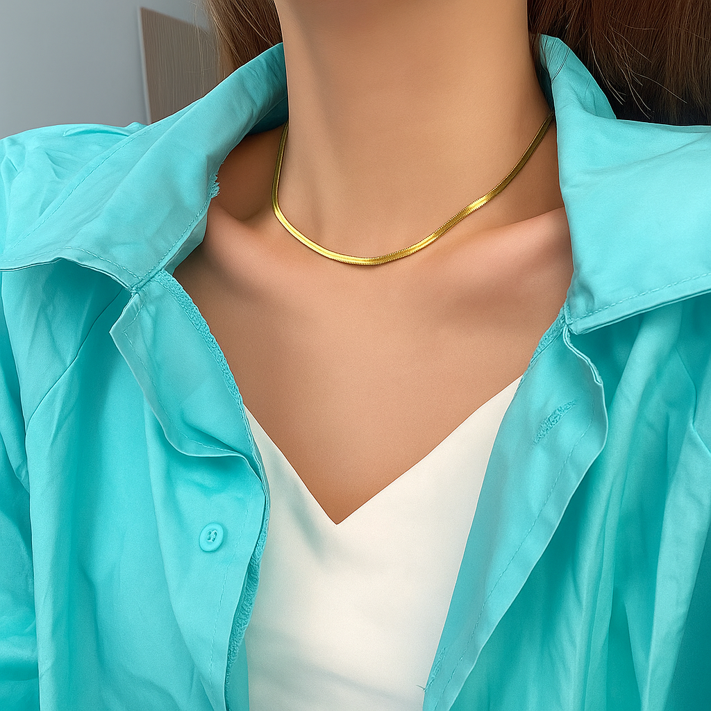 Flat Snake Necklace