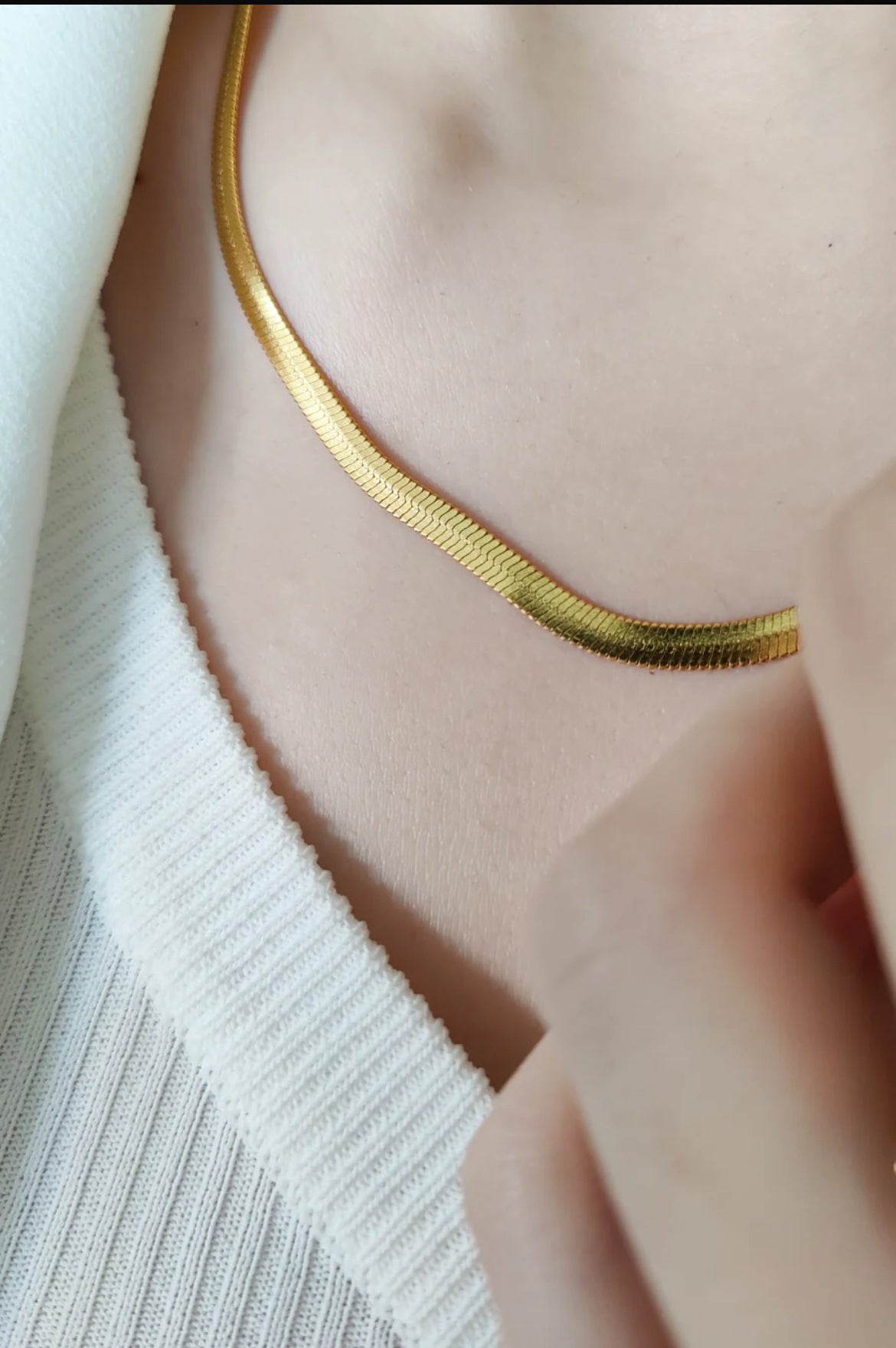 Flat Snake Necklace