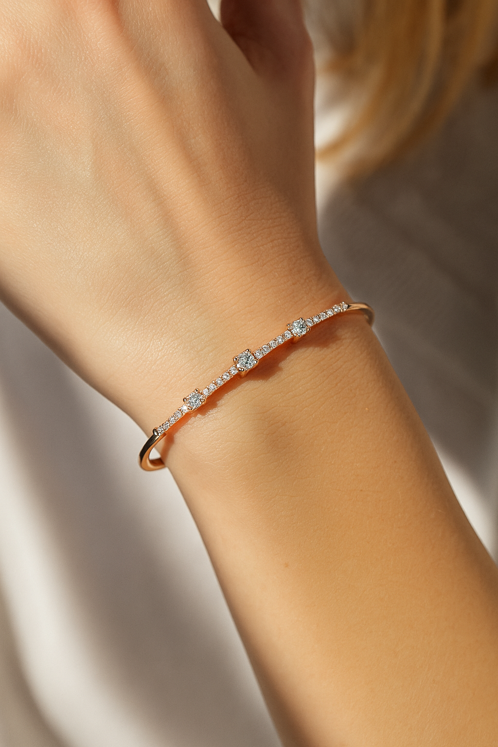 Rosegold Bar Bangle