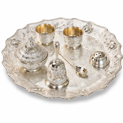 Silver Plated Pooja Thaali