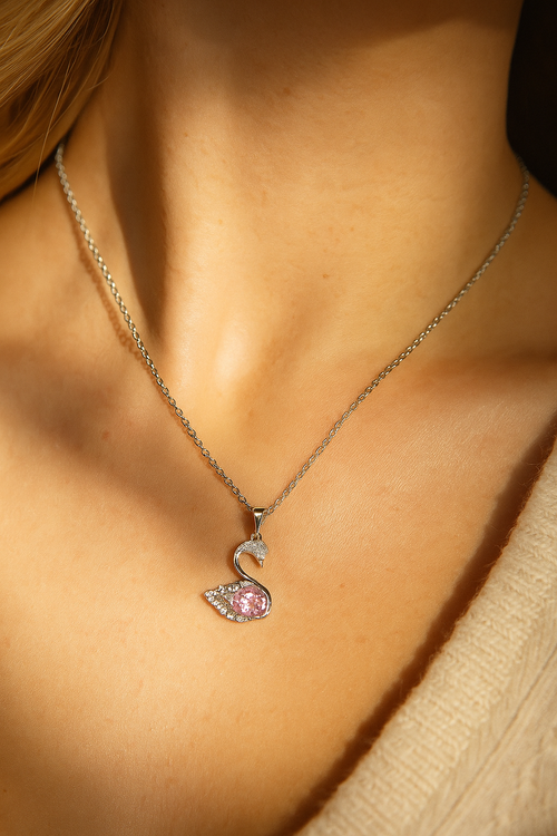 Serene Swan Necklace