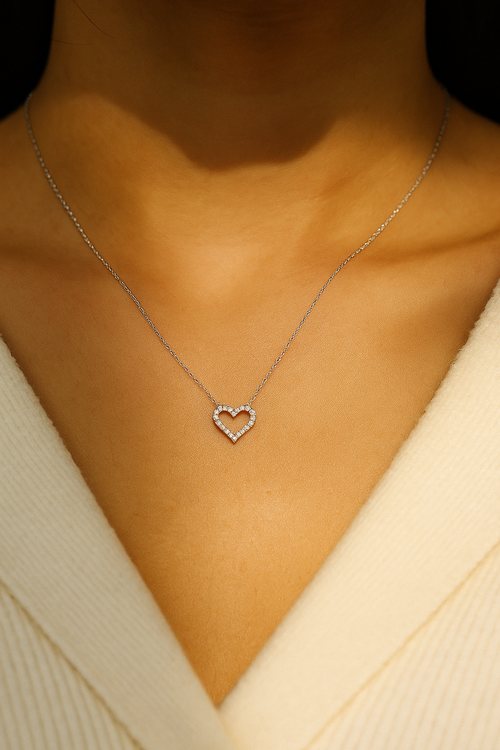 Eternal Spark Heart Necklace