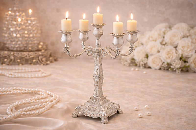 Silver Plated Candlestand
