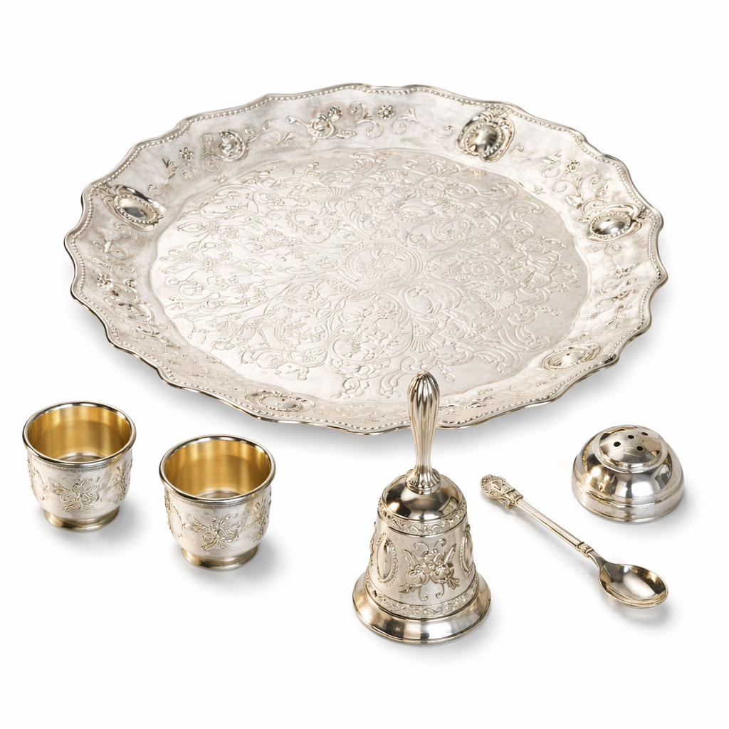 Silver Plated Pooja Thaali