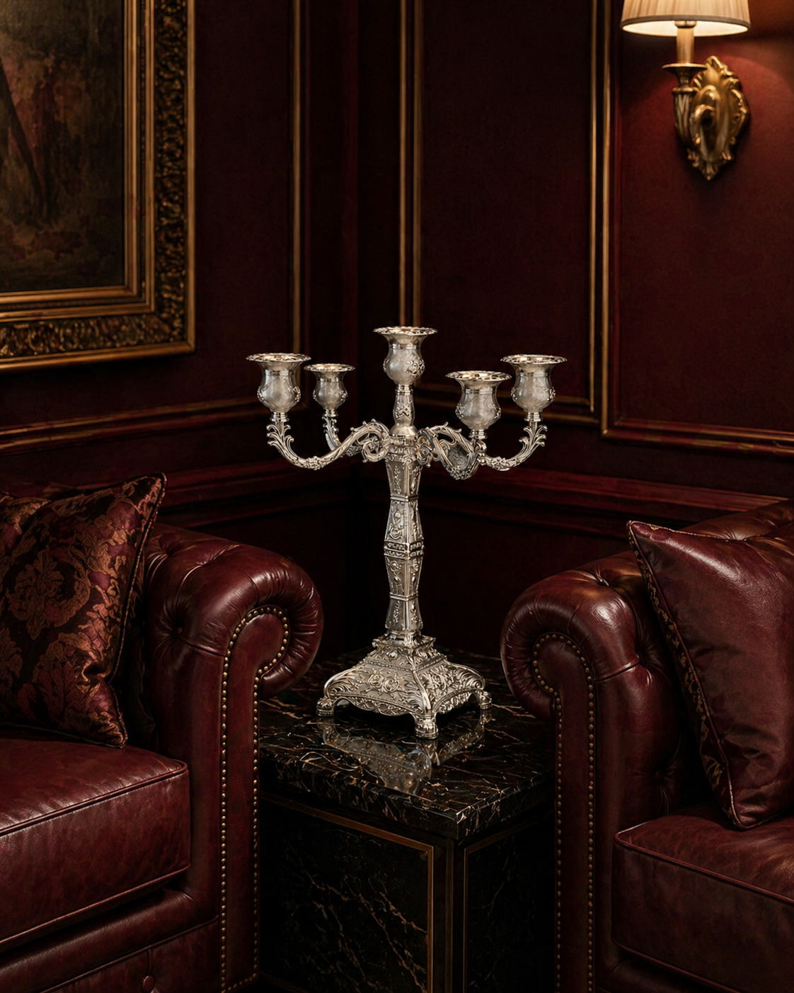 Silver Plated Royal Candlestand