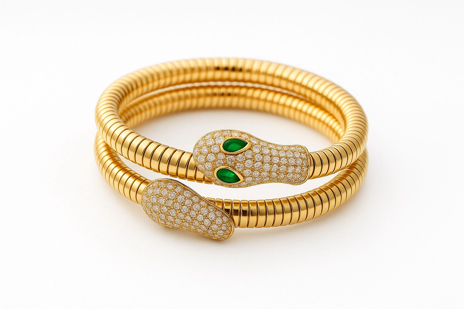 Serpent Coil Luxe Wrap Bracelet
