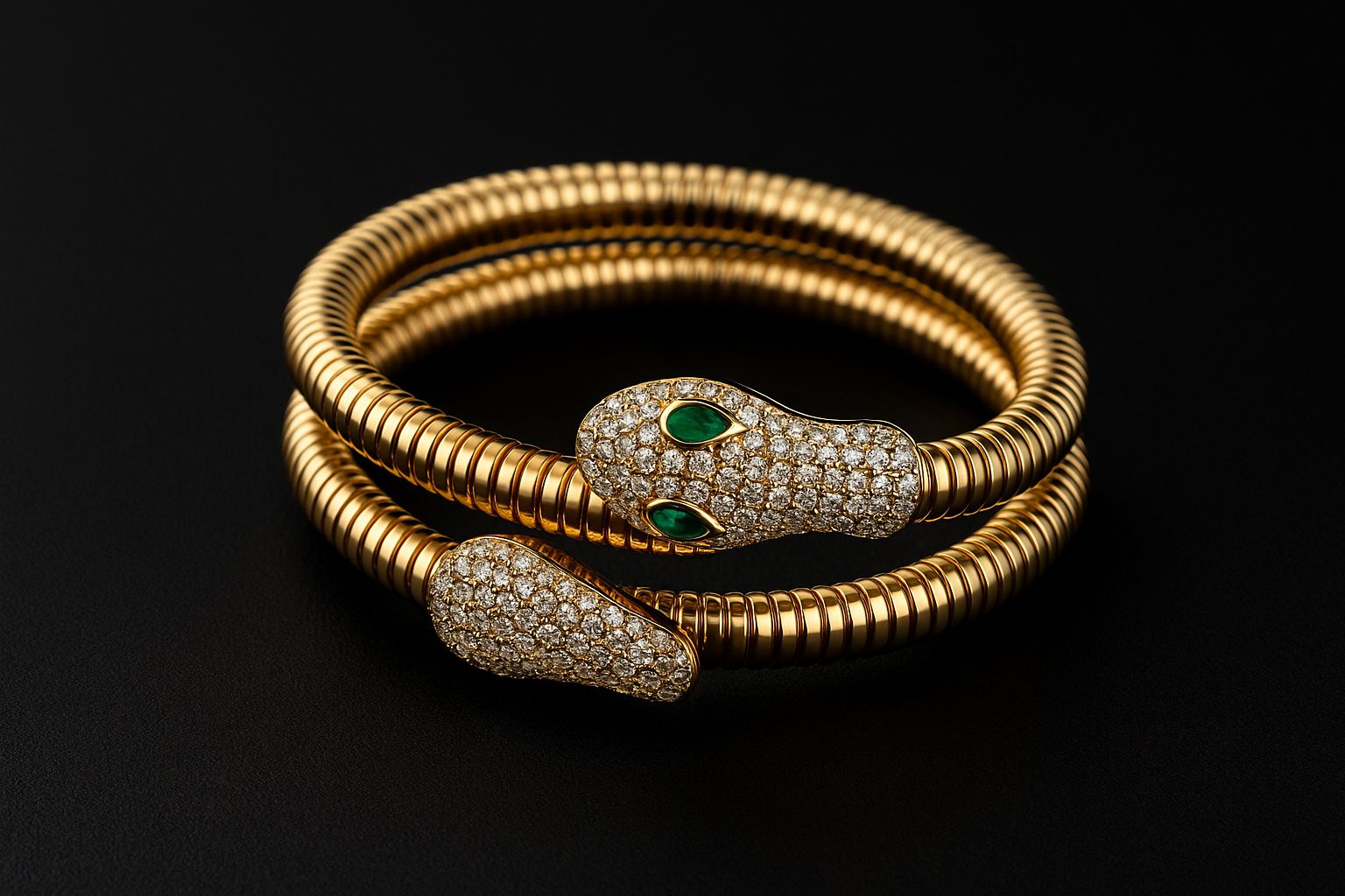 Serpent Coil Luxe Wrap Bracelet
