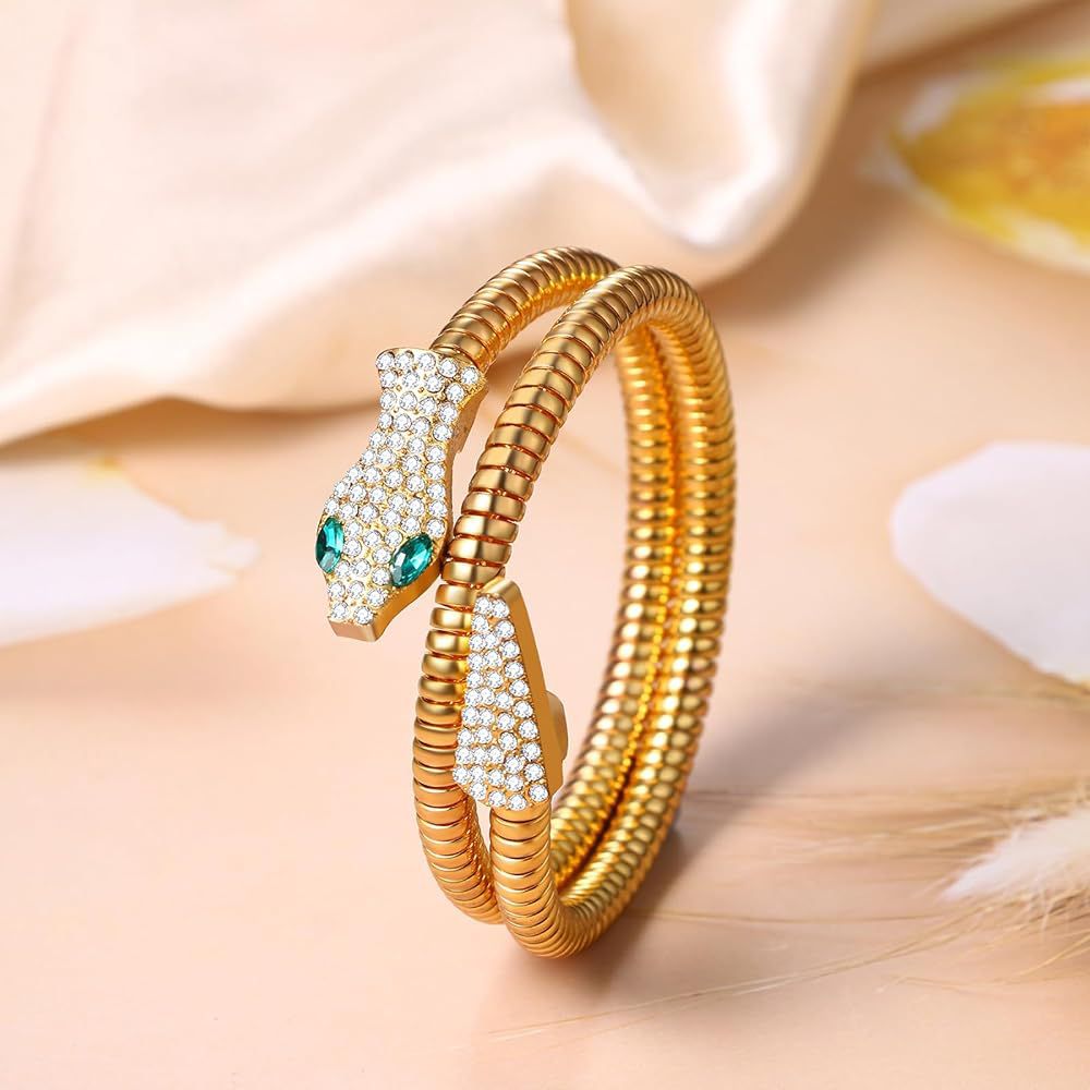 Serpent Coil Luxe Wrap Bracelet